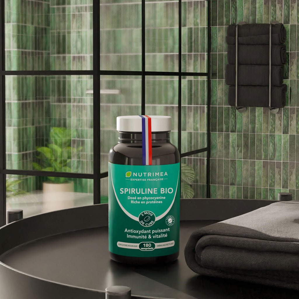 Spiruline Bio – 180 Comprimés – Complément Alimentaire – Nutrimea