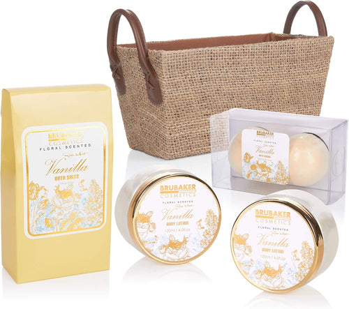 Coffret Bain et Douche – Vanille, Rose, Menthe – 9 Pièces – BRUBAKER Cosmetics