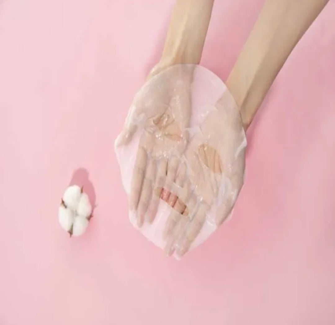 Masque Visage en Tissu au Collagène – Anti-Rides & Liftant Nuit – Bio-Collagène Intensif